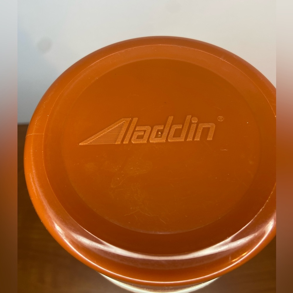 70s Orange Aladdin Thermos Model No 840 - Picture 4 of 6